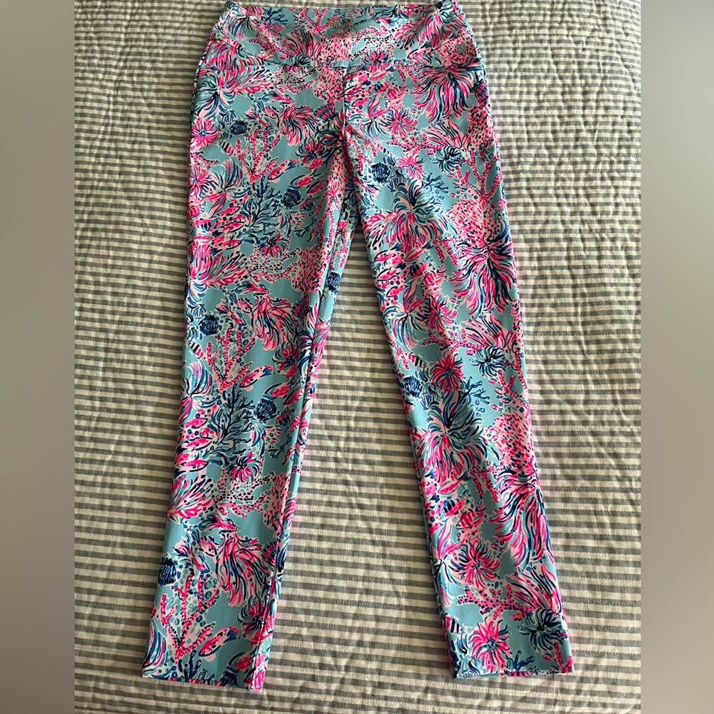 NWOT Lilly Pulitzer UPF 50+ Luxletic 28” Corso Pants Size 10